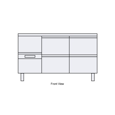 Image: Counter Chiller, 4 x 1/2 Drawers